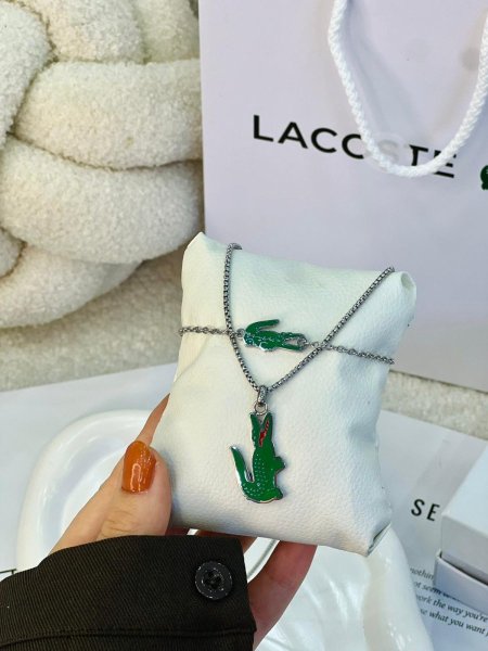 أساور وسلاسل رجالية Lacoste ستانلس ستيل شامل العلبة الاصليه 🐊