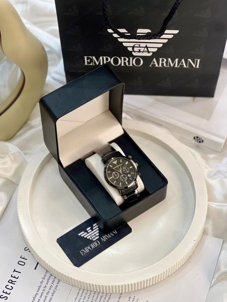 ساعة ARMANI كوالتي كوبي ون شامل علبة وكيس ⌚️🔥